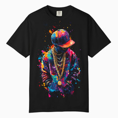 Pop Neon Graffiti Graphic Tee, Comfort Colors T Shirt, Unisex Streetwear Tee