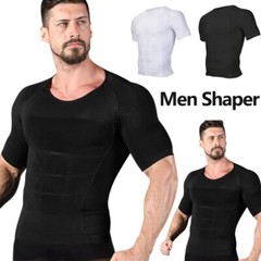 Men’s Body Shaper Toning Shirt Ultra Durable Vest Compression Slimming Underwear