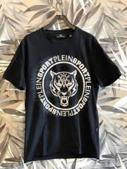 Men’s Plein Sport man 100% cotton cotton black crew neck T-shirt S