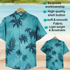 Hawaiian Shirts Mens Aloha Summer Casual Beach Button Down Dance Holiday Party