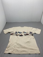 Shirt Mens L Beige Clearwater Outfitters Cars Graphic Tee Crewneck Cotton