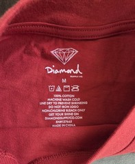 Diamond Supply Co. Men’s Medium Colorblock Graphic T-Shirt Orange Green Tan