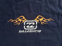 Vintage Billabong Flame Logo T-Shirt Mens (L) Skate Surf Streetwear Y2K USA