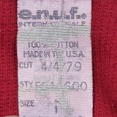 Vintage Enuf Thermal Shirt Tight Knit Heavyweight Spellout Logo Embroidered 1979