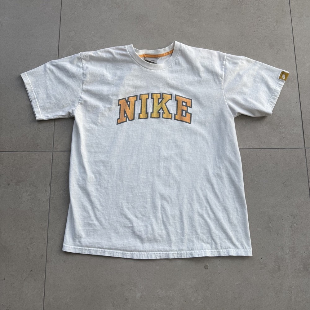 Vintage Y2K Nike Silver Tag Center Logo Spellout T Shirt