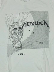 Metallica Billabong One Pushead Graphic T-Shirt Men’s Large White Concert Tee