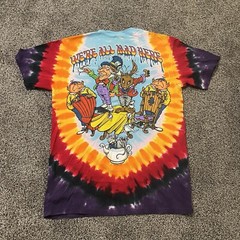 Liquid Blue 2014 Men T Shirt Alice In Wonderland We’re All Mad Here Tie Dye Sz M