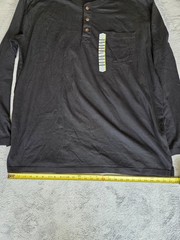 New Duluth Trading Co. Mens 2XL Long Tail Performance Black Long Sleeve Tee