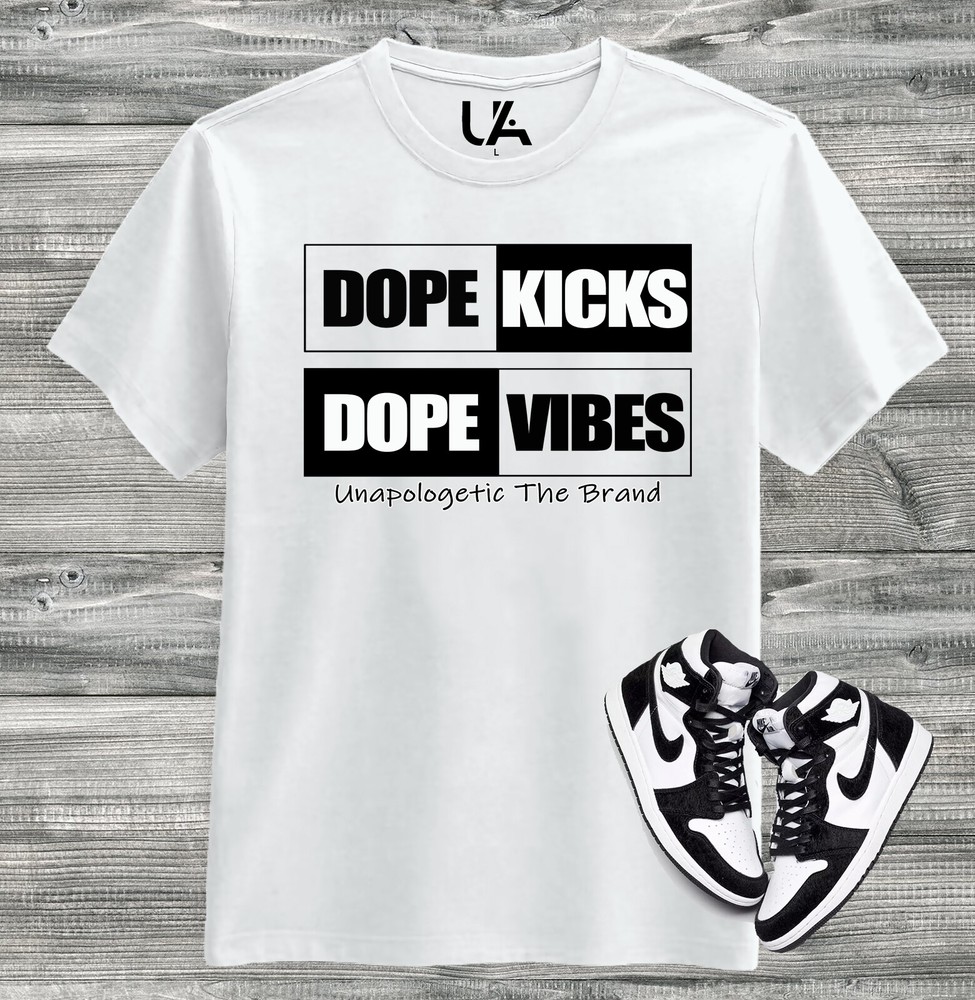 NIKE PANDA DUNKS JORDAN 1 PANDA TSHIRT BY UNAPOLOGETIC.ONLINE (DOPE KICKS)