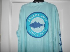 Panama Jack Panama Jack Since 1974 Sea Foam Green Polyester Shirt Sz 2XL