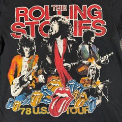 Zara The Rolling Stones 78 U.S. Tour Double Sided Graphic T-Shirt