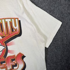 Vintage Kansas City Cheifs Shirt Mens XL White 90s Football NFL Faded Sports USA