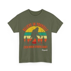 Bigfoot Believe In Yourself Even When Others Don’t Sasquatch Lover Vintage Shirt