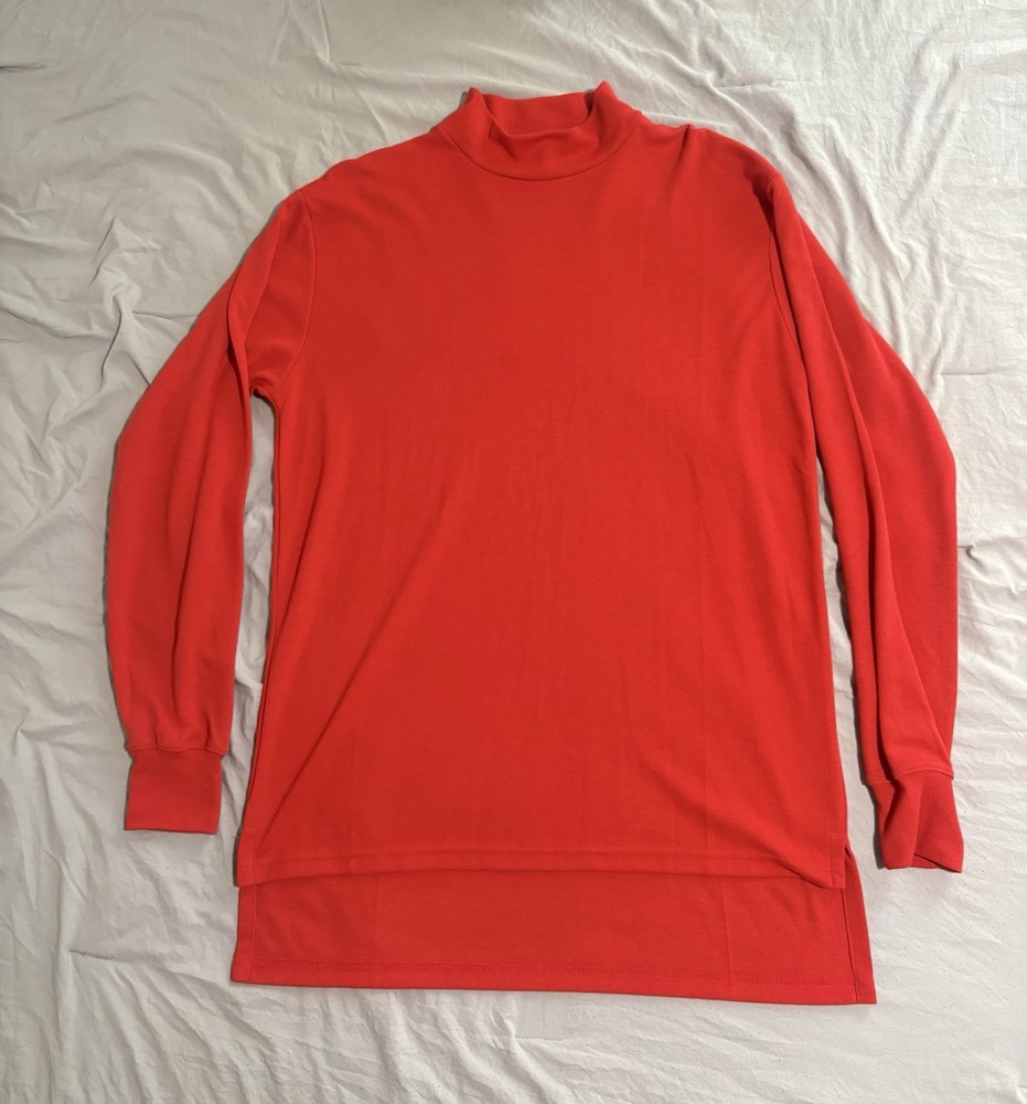 US Navy Flight Deck Jersey Red Flame Resistant Mock Neck Shirt XL Military FR