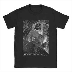 Awesome Ghost In The Shell T-Shirt Men Crewneck 100% Cotton T Shirt Anime Manga