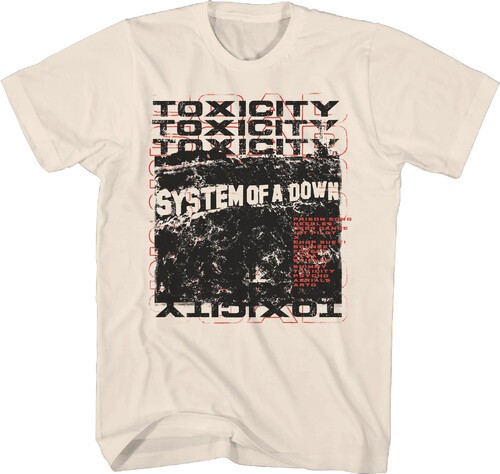 System of a Down – System of a Down – Toxicity Stack Scribble T-Shirt – Medium N