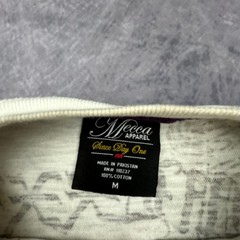 Mecca Apparel Vintage Y2K Graphic T-Shirt Mens Medium White Gold Skater Boxy Fit