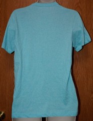Mens Aqua Heather Alfani Short Sleeve Crew Neck Tee Shirt Size Small NWT NEW