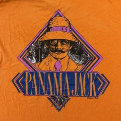 Vintage Panama Jack Shirt Mens XL Orange Short Sleeve Graphic Outdoor 90s USA