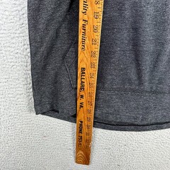 Under Armour Shirt Hoodie Mens Large Gray Project Rock Drawstring Short Sleeve
