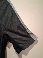 Icebreaker 125 ZoneKnit Men M T-Shirt Two Tone Gray Black Merino Wool SS