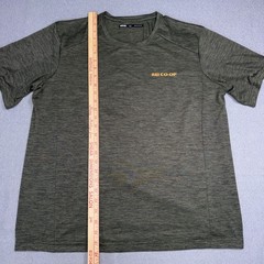 REI Co-Op T-Shirt Mens Lg Green Crew Neck Short Sleeve Polyester Outdoor Hiking