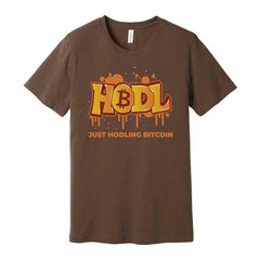 Hodling Bitcoin Graphic T Shirt Unisex Casual Crypto Apparel With Graffiti Style