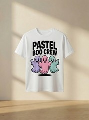 Pastel Boo Crew Cute Halloween Ghost Premium Tri-Blend T-Shirt
