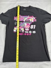 Hello Kitty Race Car Tokyo Speed T-Shirt Sanrio Adult Medium Black Tee See Desc.