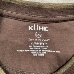 Kuhl Kommando Crew Shirt Mens XXL Brown Wildfibre Long Sleeve Outdoors Hiking