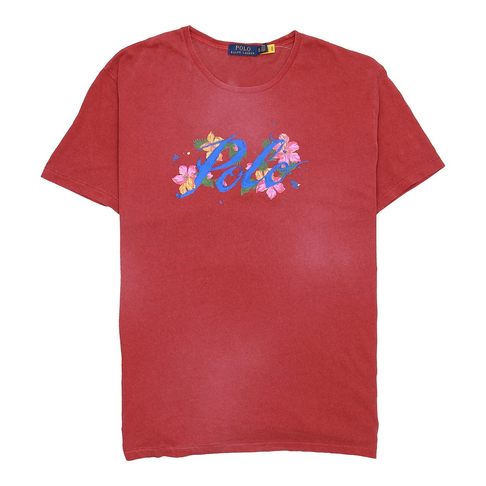 Polo Ralph Lauren Mens Tropical Graphic Crew Neck T-Shirt (XLarge, Red) $60