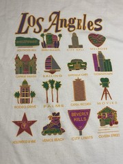 Los Angeles Tee Men’s L City Streetwear California 90s Y2K Unisex LA Travel