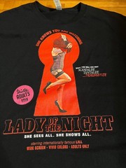 large T Shirt Men’s Size 5XL lady of the night sexy girl