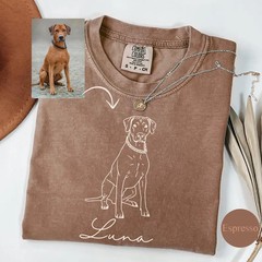 Custom Pet Photo Comfort Tee Personalized Dog Cat Memorial Gift Shirt Unisex