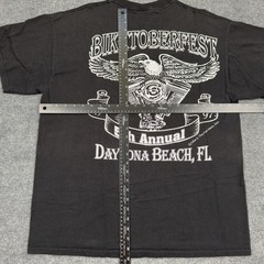 Vintage Biketober Fest 1997 Shirt Mens XL Black Daytona Beach Delta Pro Weight