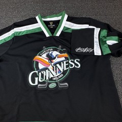 Guinness Mens XL Hockey Jersey Medium Ireland 1759 Promo Toucan Black Green