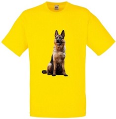 Alsatian Dog Pet Family Novelty T Shirt Various Colours And Sizes
