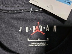$73 NIKE AIR JORDAN JUMPMAN CREW T-SHIRT & PRO SNAPBACK SET BLACK WHITE sz M