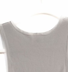 Credos For Mens White Basic Tank Top Solid Round Neck Sleeveless Pure Cotton 2XL