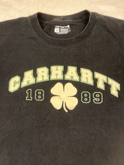 Carhartt Shamrock T-Shirt Relaxed Fit Heavyweight Short Sleeve M Black