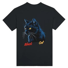 Black Cat T Shirt | Aesthetic Cat Lover Gift Tee | Cute Cat Graphic Unisex
