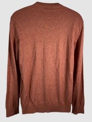 Zegna Men’s Red Cashmere Straight Hem Crewneck Knitted Jumper T-Shirt Size M/50