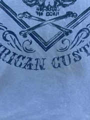 Vintage Affliction American Customs grey Skull Graphic Y2K Tee Men’s M