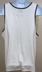 MAD ENGINE Tank Top SMALEY FACE Cotton blend Soft Summer Favorite BEIGE -S OR XL