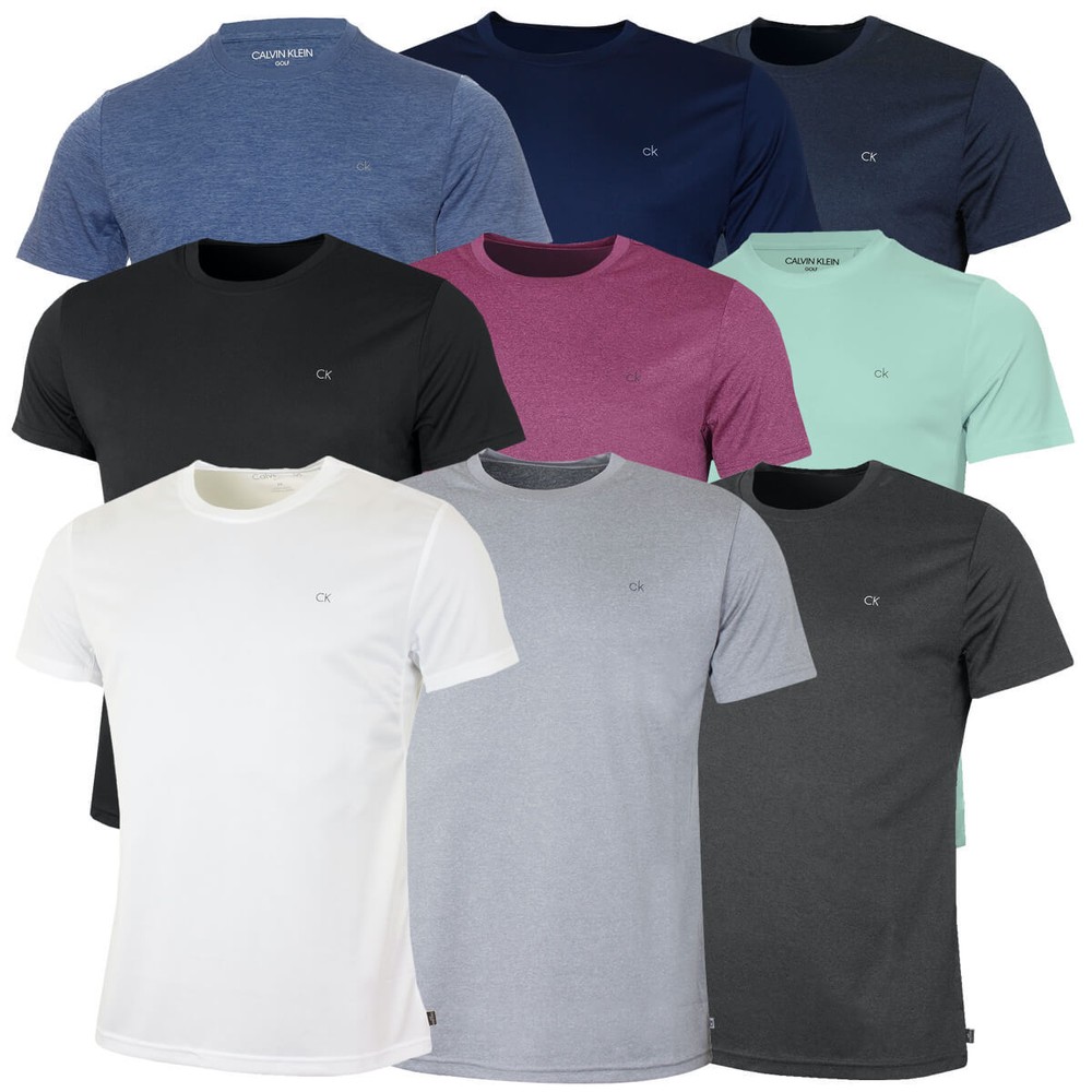Calvin Klein Golf Mens 2024 Harlem Quick Drying Crew Neck T-Shirt