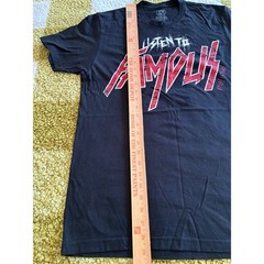 Famous Stars and Straps Mens Graphic T-Shirt Black Listen To Famous Size M
