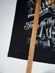 Vintage Streetwear Supply SWS Skull Motorcycle Harley Chipper AOP T-Shirt L