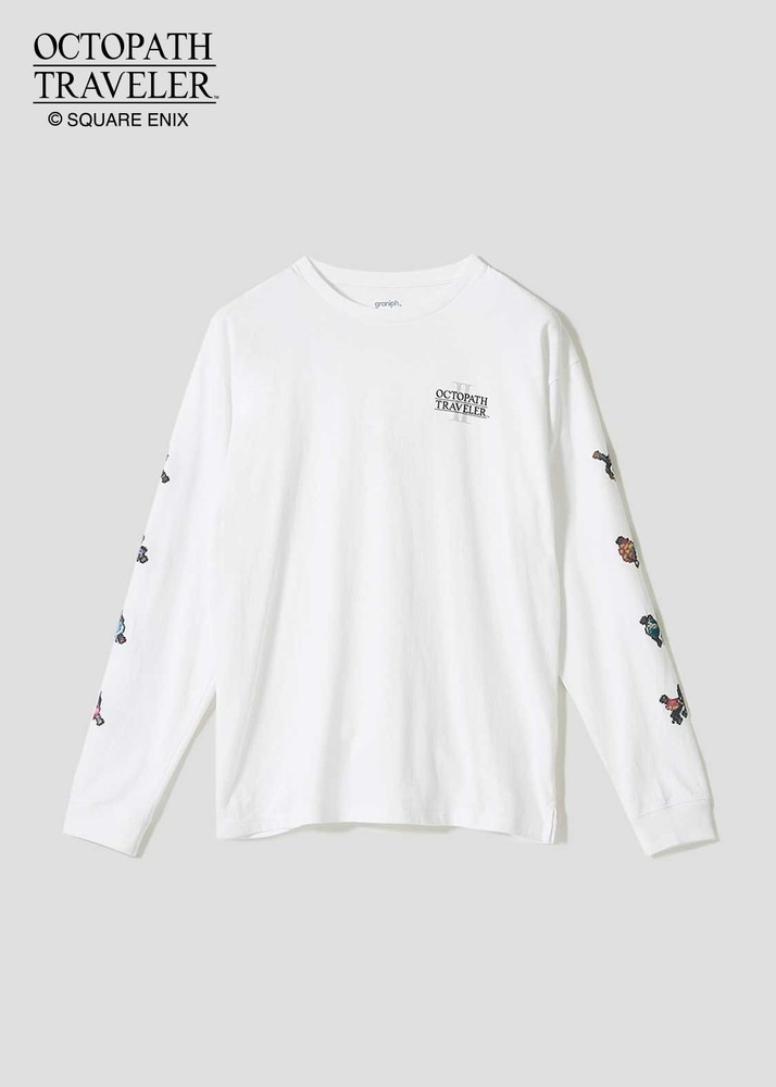 [Graniph] Bravely Default / Octopath Traveler Eight Travelers White Long Sleeve