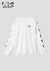 [Graniph] Bravely Default / Octopath Traveler Eight Travelers White Long Sleeve