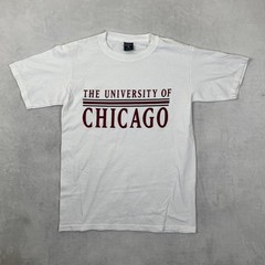 Vintage University Of Chicago T-Shirt Mens Small White College MV Sport Oversize